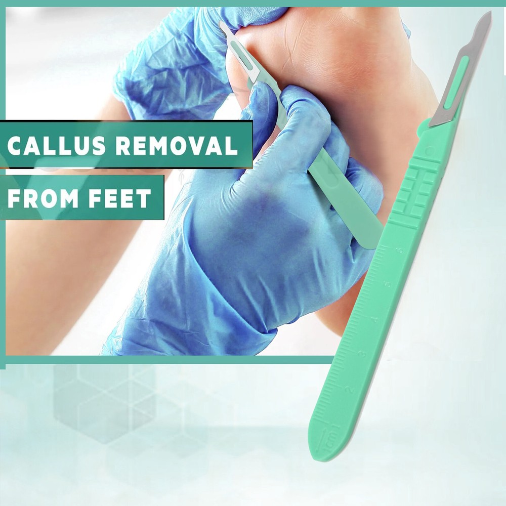10Disposable Sterile Surgical Scalpel #15Callus&Wart Removal,Podiatry,Dissection