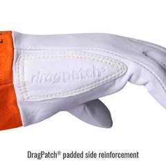 Black Stallion 24K Short Cuff Premium Kidskin TIG Glove with DragPatch, Small
