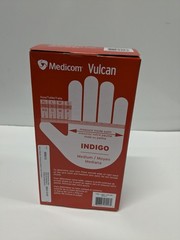 Medicom Vulcan Nitrile Gloves Indigo Medium M 150 Count Box General Purpose