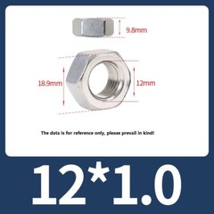Hexagon Full Nut Fine Thread Pitch M4 M5 M6 M8 M10 M12 M14 M16 M18 M20 M22 M24