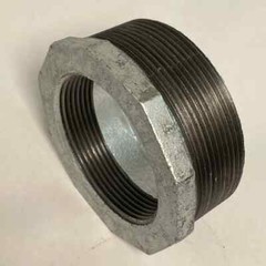 Galvanized Reducing Bushing 4″ x 3″ NPT Thread Pipe Fitting Rust Resistant