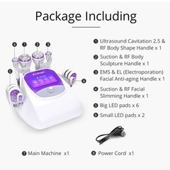 Professional 6 in 1 Beauty Machine Body Massage Facial Skin Care Skin Lifting US