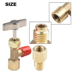 Automotive Grade R134a AC Can Tap with Tank Adapter for Charging Hoses