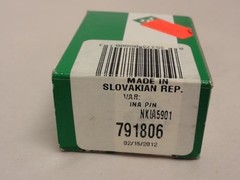 186917 New In Box; INA NKIA-5901 Needle Roller/Angular Contact Ball Bearing