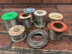 VINTAGE Solder Spools Tin Lead Mixed Lot over 4 pounds