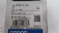 Omron H3CR-A-301 Timer 2.4s-600hrs 100-240v-ac 100-125v-dc