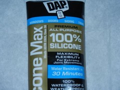 new no warranty DAP Silicone Max all purpose 2.8oz clear Window Door siding trim