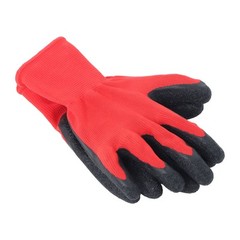 12 Pairs Crinkle Latex Rubber Coated Grip Work Gloves Cut Resistant Size L