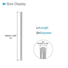 5pcs 3.5mm Dia 100mm Length High Speed Steel Lathe Bar Stock Round Rod