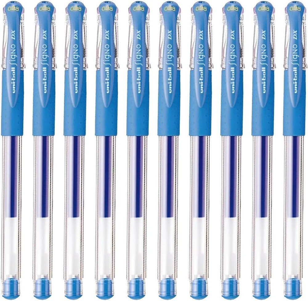 Uni-Ball Signo Snap Cap Gel Ink Ballpoint Pen, 0.38Mm Extra Fine Point, Light