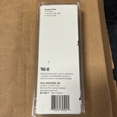 Ideal Terminal Strip 4 Circuit, 22 to 6 AWG Bulk Ideal 89-504
