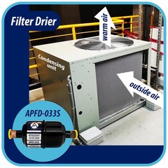 Appli Parts APFD-033S 3/8 in Liquid Line Refrigerant AC Filter Drier hvac Refrig
