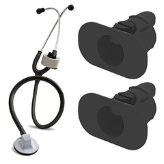 Stethoscope Tape Holder – Pack of 2 for Medical Professionals, Black