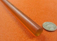 Ultem PEI Rod 1000-1000 Natural .500″ (1/2″) Diameter Rod x 1 Ft Long