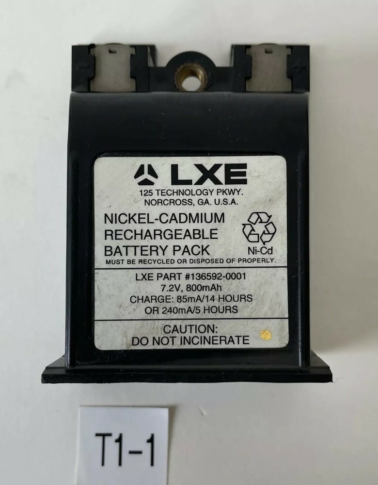 *NEW* LXE 136592-0001 7.2 V 800 MAH NICKEL CADMIUM RECHARGEABLE BATTERY PACK