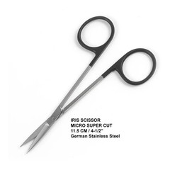 Super Cut Iris Scissors 4-1/2″ Straight Sharp 1 Razor Edge 1 Micro-Serrated GUM