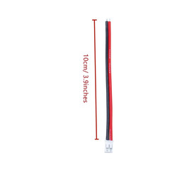 20 Sets Mini Micro JST-PH 2.0Mm 2 Pin Male Connector with 10Cm Silicone Wire Cab