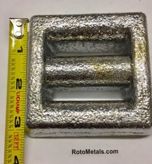 RotoMetals Uncoated Lead Lace Thru Style Scuba Hard Weights 4 pounds