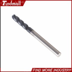 5 PCS 1/8″ 4 Flute 1-1/2″ Overall Length Ball Nose Carbide End Mill