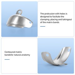 JMU Dental Sectional Contoured Matrix Bands Deciduous/Premolar/ Molar Matrices