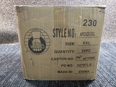 (QTY 25) Magid APCVZ6XXL Non-Woven Fabric Protective Clothing XXL , White