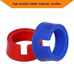 49190 Boot for Yellow Jacket HVAC Gauge Boots 3-1/8″ 1 Pair Red Blue…