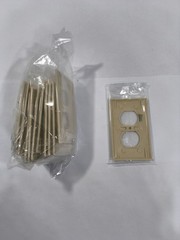 Qty 10 Pass & Seymour Legrand TP8-I Duplex Outlet Plate Unbreakable Ivory