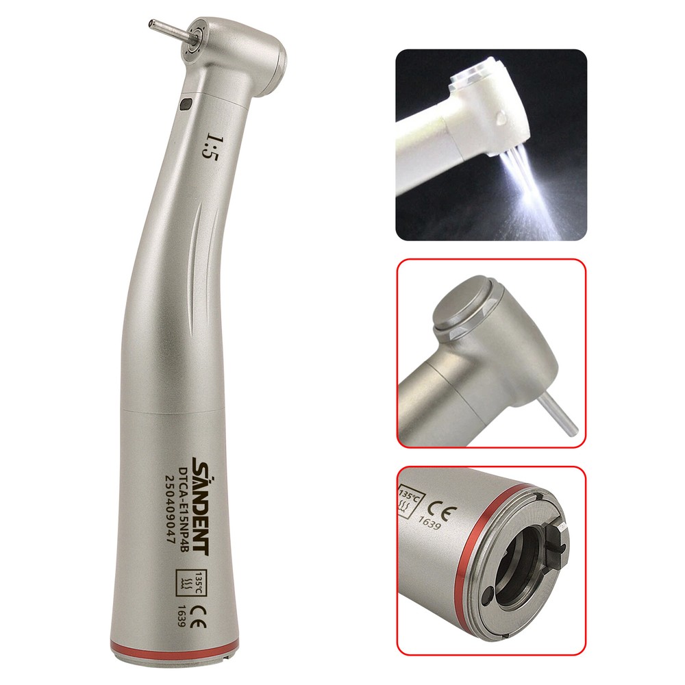 Mini /Standard Head Dental 1:5 /1:4.2 Increase Optic LED Contra Angle Handpiece