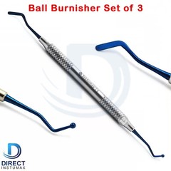 Dental Filling Instruments Composite Blue Ball Tips Restoration Flat Plastic Lab