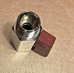 3/8 NPT Mini Ball Valve, 1 Pack NPT Female to Male Shut-Off Valve, RED