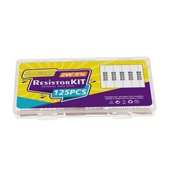 ALLECIN 25 Values 2W Carbon Film Resistor Kit from 1 Ohm to 1M Ohm 2 Watt 5% …