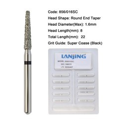 Dental Burs Diamond FG Round End Taper Cylinder High Speed Friction Grip 850 856