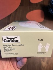 CONDOR Vinyl Powdered Disposable Gloves – Case of 1000 (10 packs of 100)