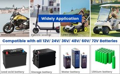 Car Battery Indicator 12V 24V 48V 60V 72V LED Meter Gauge Monitor for Golf Cart