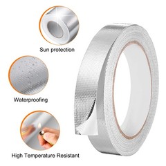 Heat Shield Tape 0.78″ x 65.6 Ft Silver Aluminum Tape