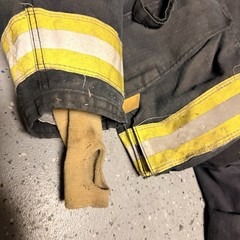 Firefighter Janesville Lion Apparel Turnout Bunker Coat 50 X 32S 2XL 2010 BLACK