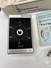 F30M INTERMATIC TIME SWITCH 30 MIN 125 VAC 1 HP NOS Vintage Metal Plate