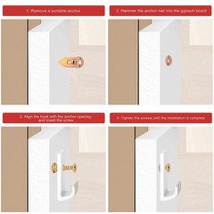 50PCS Self Drilling Drywall Anchors Screws Hollow Wall Anchor Expansion Kit