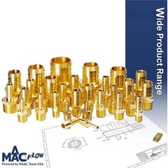 Brass 1/4″ Male NPT to 1/2″ Hose Barb Barb Fitting Adaptor Connector Pack of 4