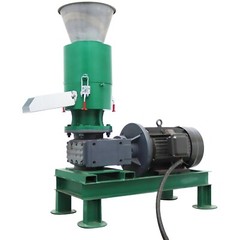 220V Wood Bran Straw Pellet Machine w/8mm Plate Biomass Fuel Maker 60KG/h 7500W