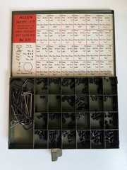 Allen No. 621 Vintage Holo-Krome Socket Set Screw & Wrench Assortment Antique