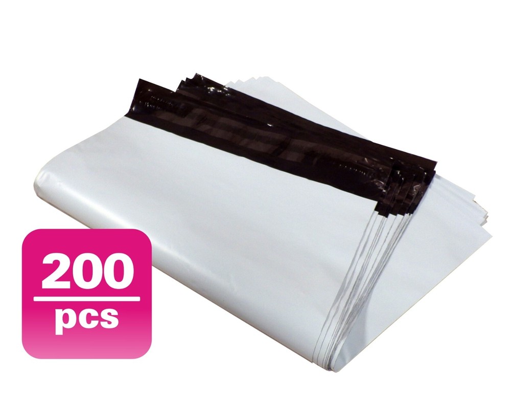 Fantasybuy 200 #M3 WHITE POLY MAILERS ENVELOPES Self Sealing BAGS 9 x 12