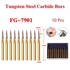 5 box Dental Trimming Finishing Gold Burs Carbide FG 7901 High Speed Handpiece u