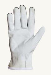 3 Pairs ENDURA MEDIUM Gloves Goatskin LEATHER Palm Full Finger, Safety Cuff READ