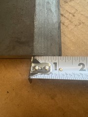 1/2″ X 4″ Flat Beveled Cutting Edge Bucket Plow 12″ Long 1055 Alloy Steel