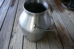 Vintage Delaval milk pail stainless steel 5 gal