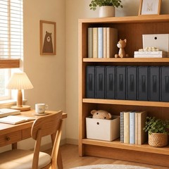 A4 3-Hole D-Ring Binder Folder, Fireproof Moisture Resistant Document Organizer