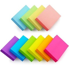 20 Pads Post It Notes 10 Colors 1.5 x 2 Inches Small Post It Notes 100 Sheets