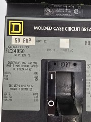 Square D FC34050 I-Line Circuit Breaker 50A 3P 3PH 480V 65KA FC Series 3