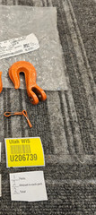 (QTY 2) Columbus McKinnon: 1/4 in Grade 80 Orange Clevis Grab Hooks 3500 lbs WLL